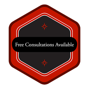 Free consultation available badge